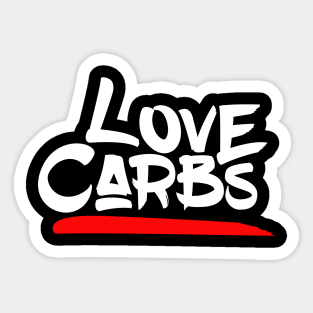 I love carbs Sticker